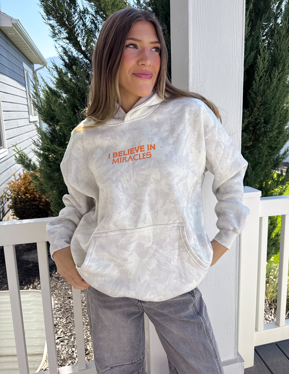 I Believe in Miracles Camo Unisex Hoodie